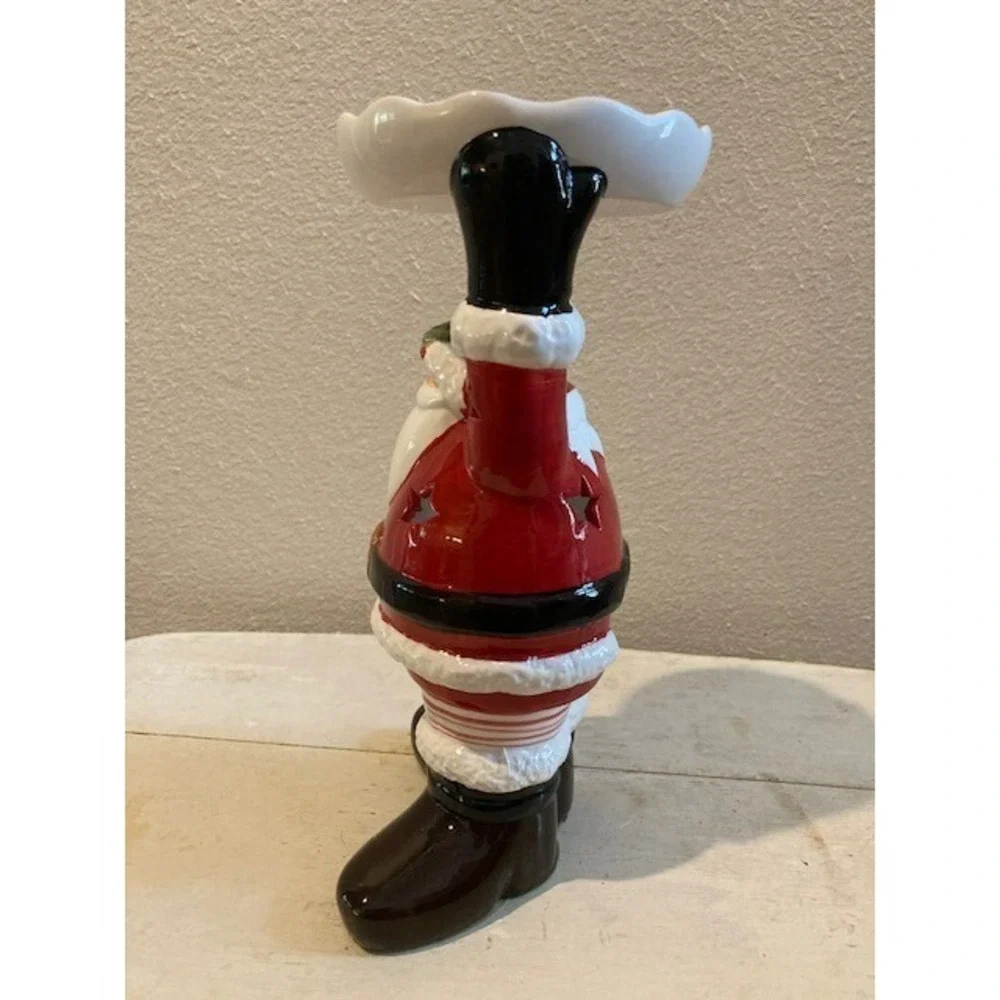 Santa Candle Holder and Votive Holder Holding Tray‎ 9.5 inch